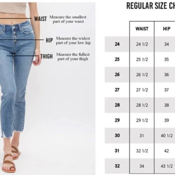 MICA- High Rise Wide Leg Jeans with Criss Cross Waistband - Picture 5 of 5